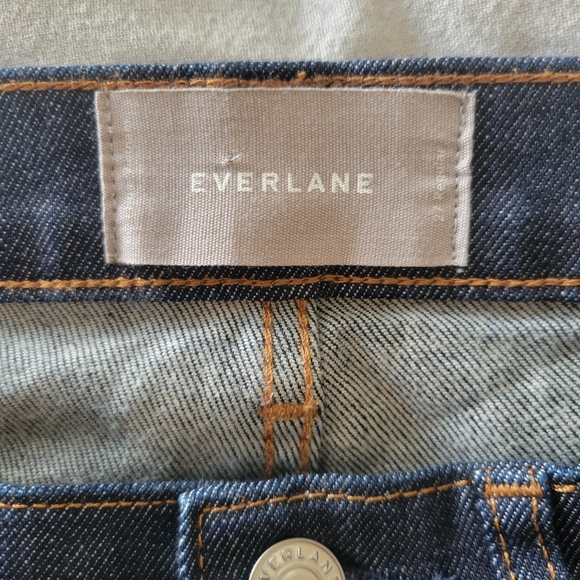 Everlane high-rise skinny jeans in dark indigo - Picture 7 of 8